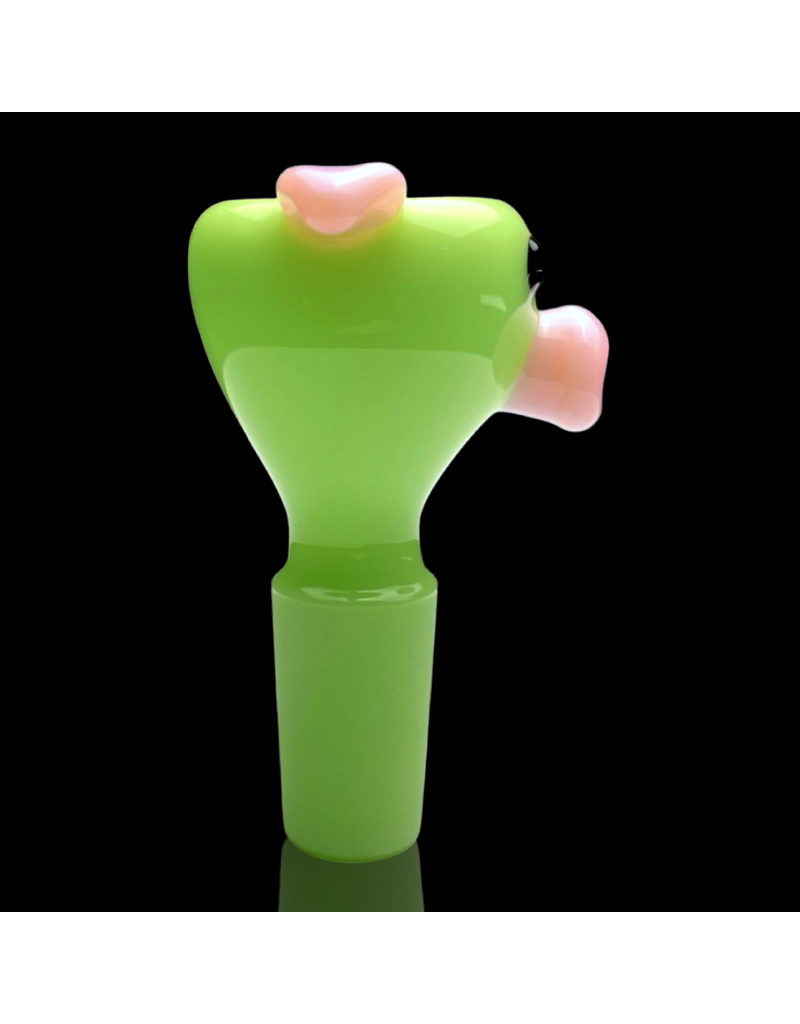 Sugar Matty 14mm Milky Green Pig Slide Sugar Mattys