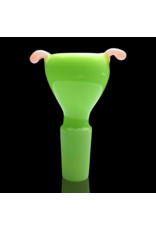 Sugar Matty 14mm Milky Green Pig Slide Sugar Mattys