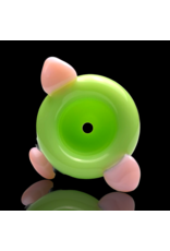 Sugar Matty 14mm Milky Green Pig Slide Sugar Mattys