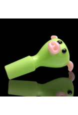 Sugar Matty 14mm Milky Green Pig Slide Sugar Mattys