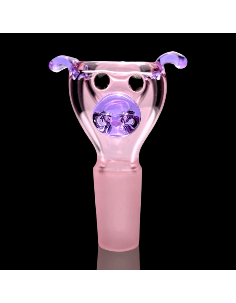 Sugar Matty 14mm Classic Pink w/ Purple Pig Slide Sugar Matty