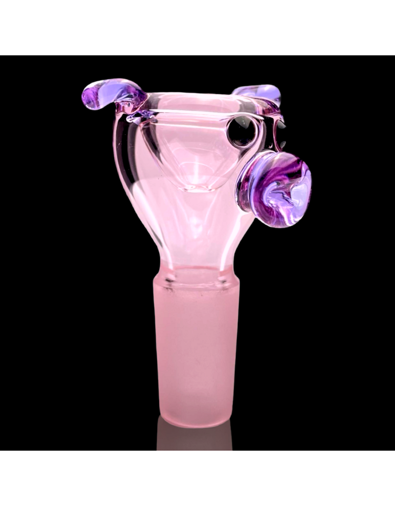 Sugar Matty 14mm Classic Pink w/ Purple Pig Slide Sugar Matty