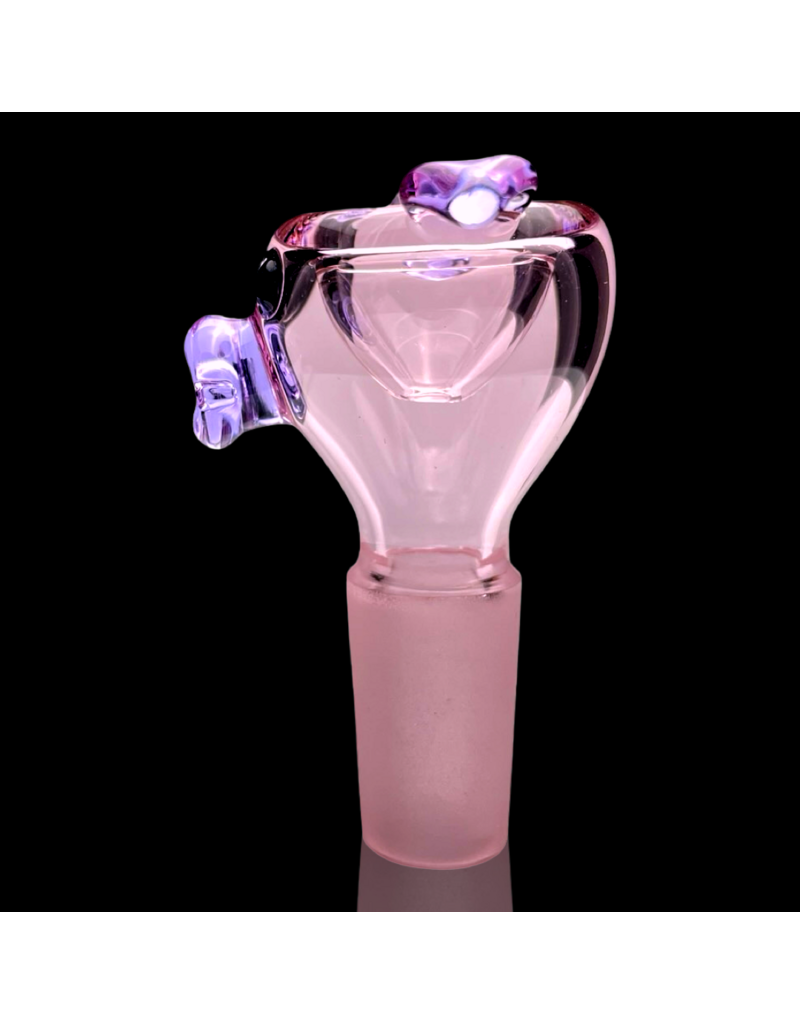 Sugar Matty 14mm Classic Pink w/ Purple Pig Slide Sugar Matty