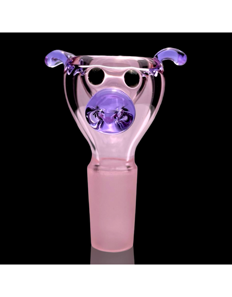 Sugar Matty 14mm Classic Pink w/ Purple Pig Slide Sugar Matty