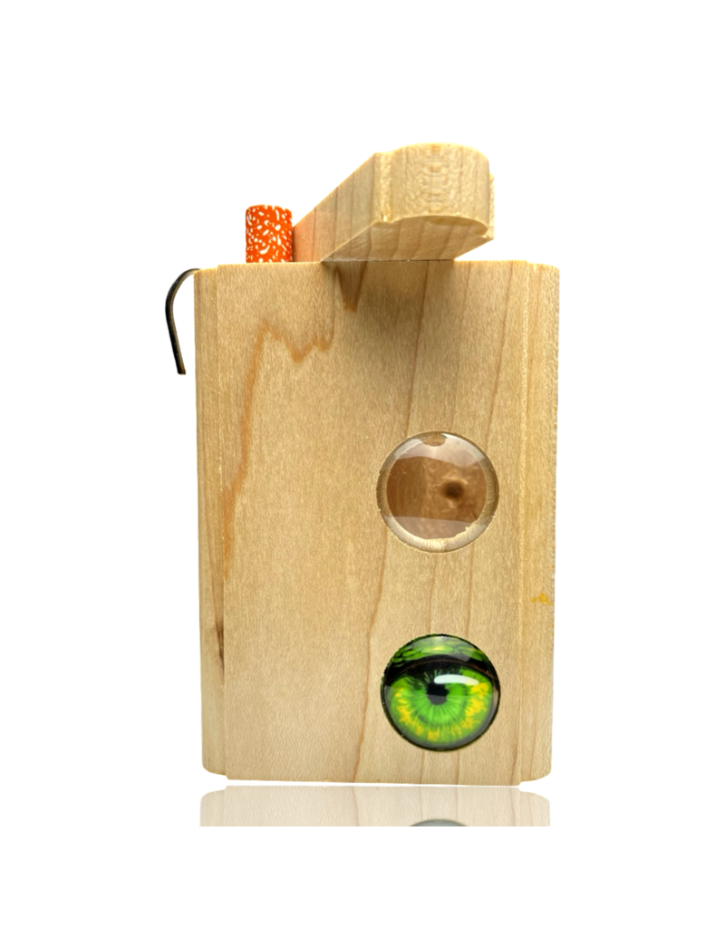 Green Eye'd Godess Cabochon Lens Dugout Steve's Dank Pipes