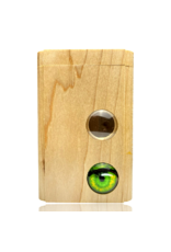 Green Eye'd Godess Cabochon Lens Dugout Steve's Dank Pipes