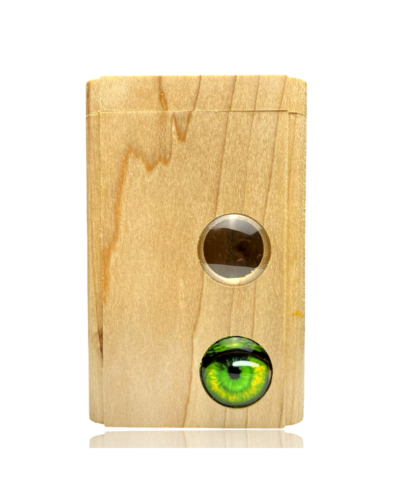 Green Eye'd Godess Cabochon Lens Dugout Steve's Dank Pipes