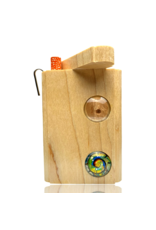 Spiral Cabochon Lens Dugout with Poker Steve's Dank Pipes