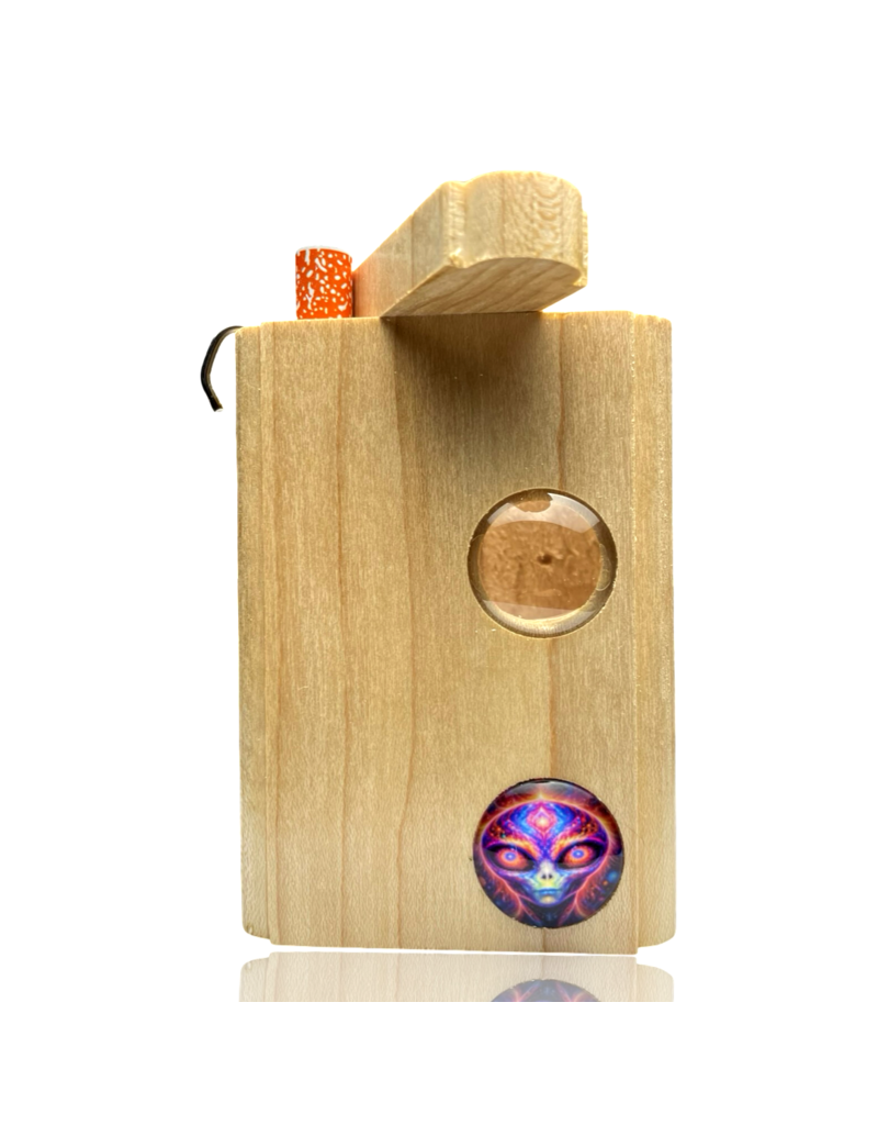 Alien Cabochon Lens Dugout with Poker Steve's Dank Pipes