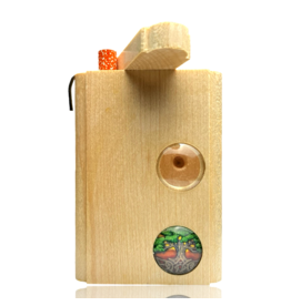 Tree of Life Cabochon Lens Dugout with Poker Steve's Dank Pipes