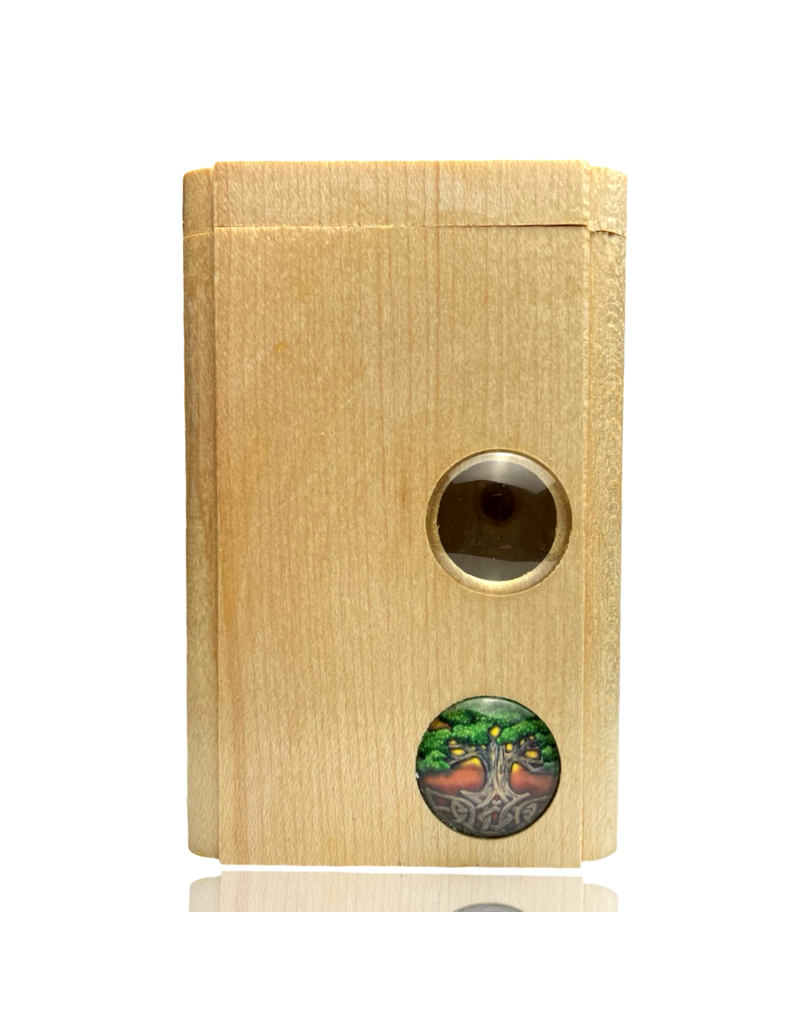 Tree of Life Cabochon Lens Dugout with Poker Steve's Dank Pipes