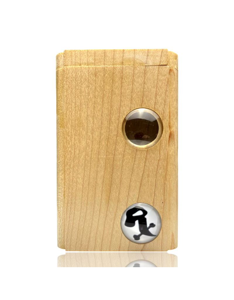 Rx Cabochon Lens Dugout with Poker Steve's Dank Pipes