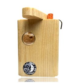 Lunar Cabochon Lens Dugout with Poker Steve's Dank Pipes