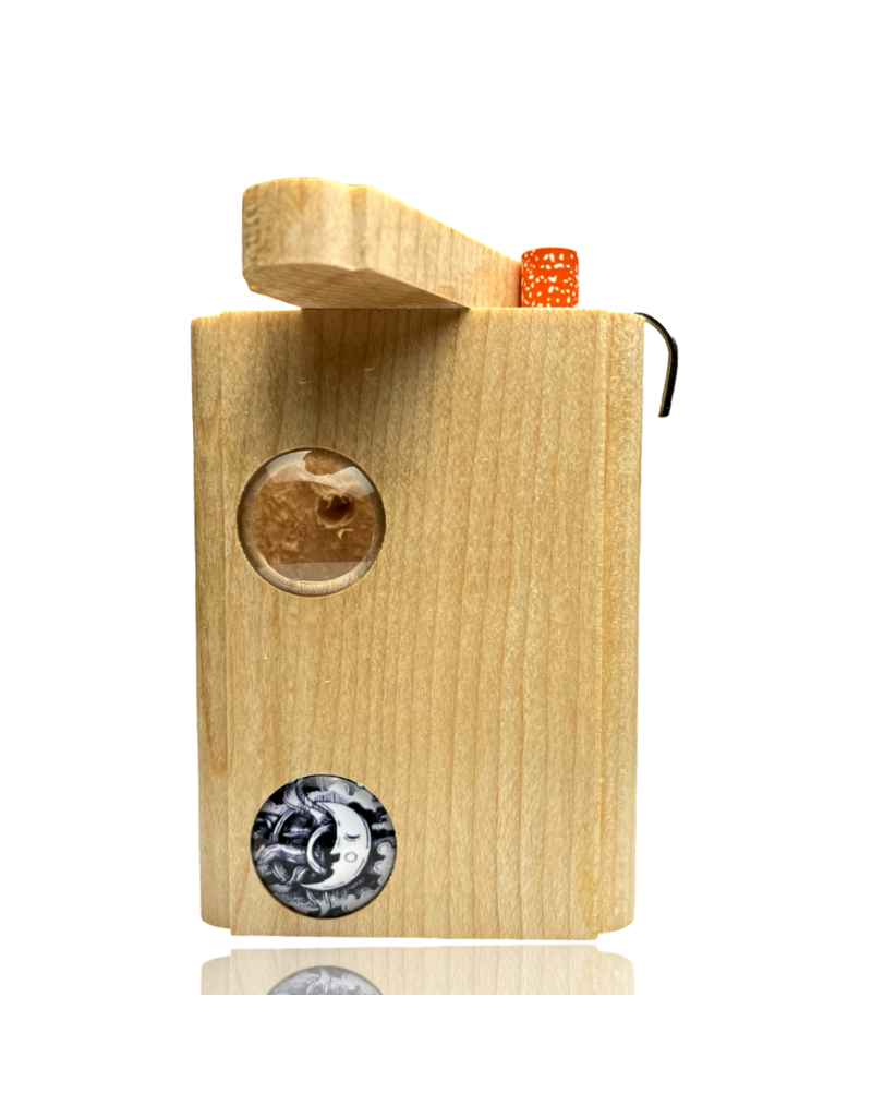 Lunar Cabochon Lens Dugout with Poker Steve's Dank Pipes