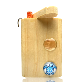 Turtle Cabochon Lens Dugout with Poker Steve's Dank Pipes