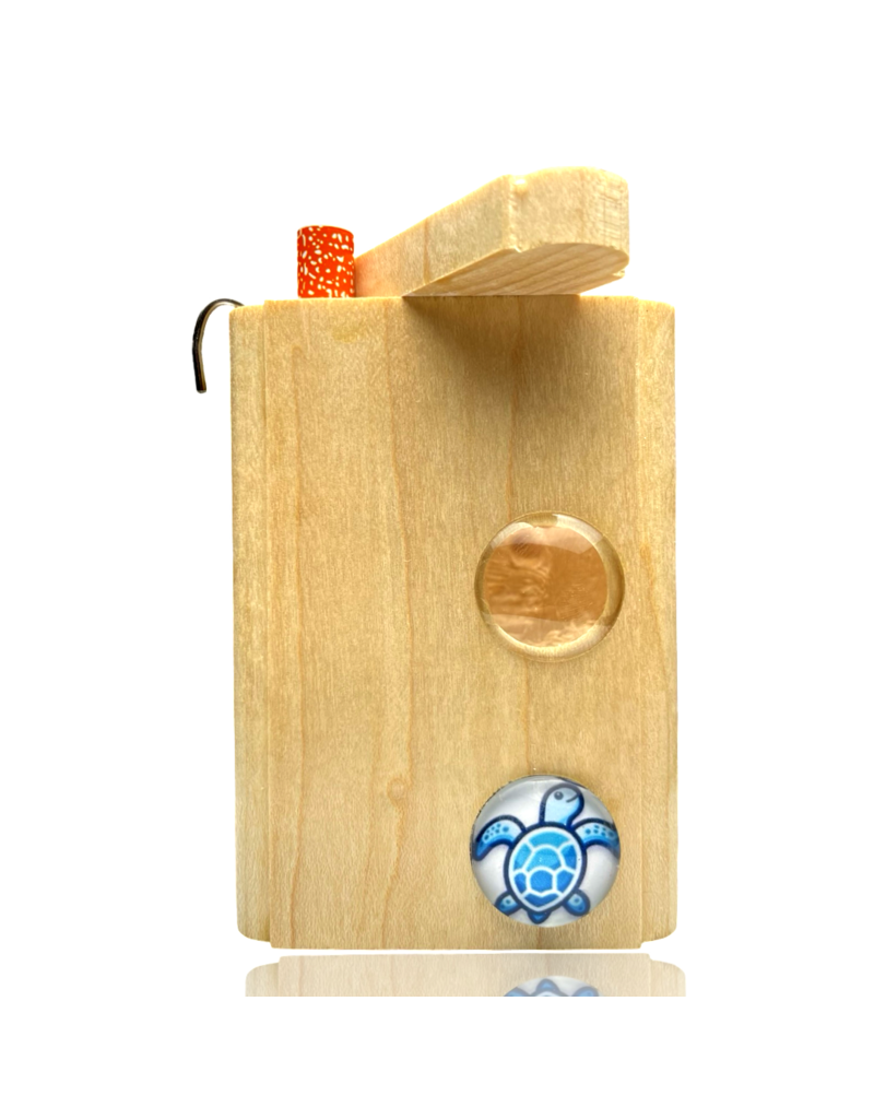 Turtle Cabochon Lens Dugout with Poker Steve's Dank Pipes