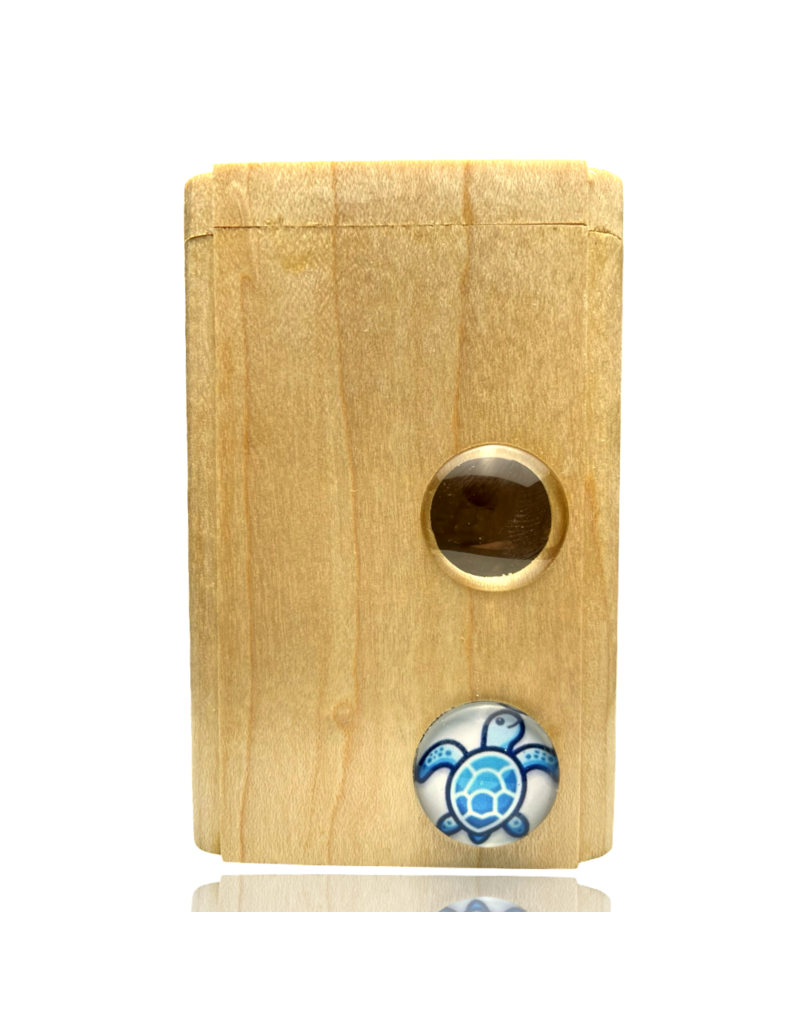 Turtle Cabochon Lens Dugout with Poker Steve's Dank Pipes