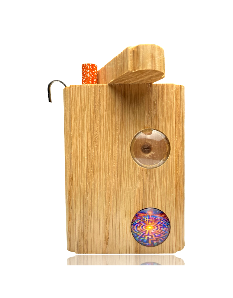 Galactic Maze Cabochon Lens Dugout with Poker Steve's Dank Pipes