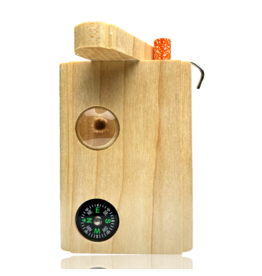 Compass Cabochon Lens Dugout with Poker Steve's Dank Pipes