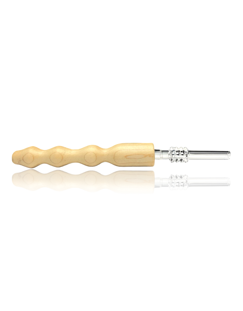 South American Maple Nectar Straw with Quartz Tip Steve's Dank Pipes