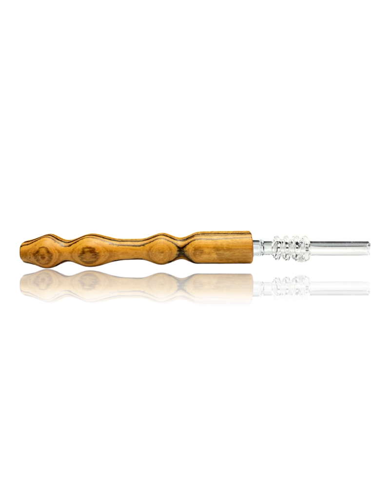 Brazilian Bocote Nectar Straw with Quartz Tip Steve's Dank Pipes