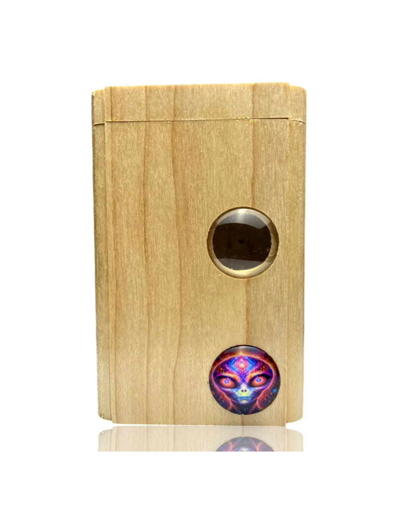 Alien Cabochon Lens Dugout with Poker Steve's Dank Pipes