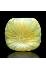 Witch DR Butterscotch & Agua Azul Chevron Sag Pipe Engelmann Glass