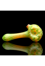 Witch DR Caramel & Forest Green Chevron Sag Pipe Engelmann Glass