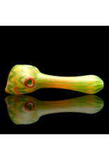 Witch DR Caramel & Forest Green Chevron Sag Pipe Engelmann Glass