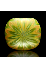 Witch DR Caramel & Forest Green Chevron Sag Pipe Engelmann Glass