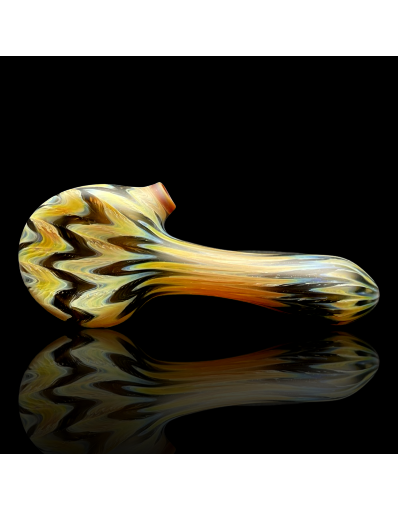 Witch DR Caramel & Galaxy Chevron Sag Pipe Engelmann Glass