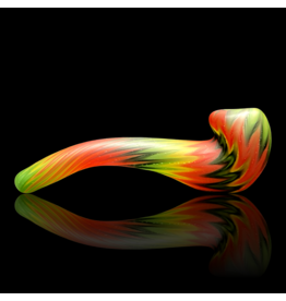 Witch DR Forest Green, Canary, Cherry & Glaxay Chevron Frodo Engelmann Glass