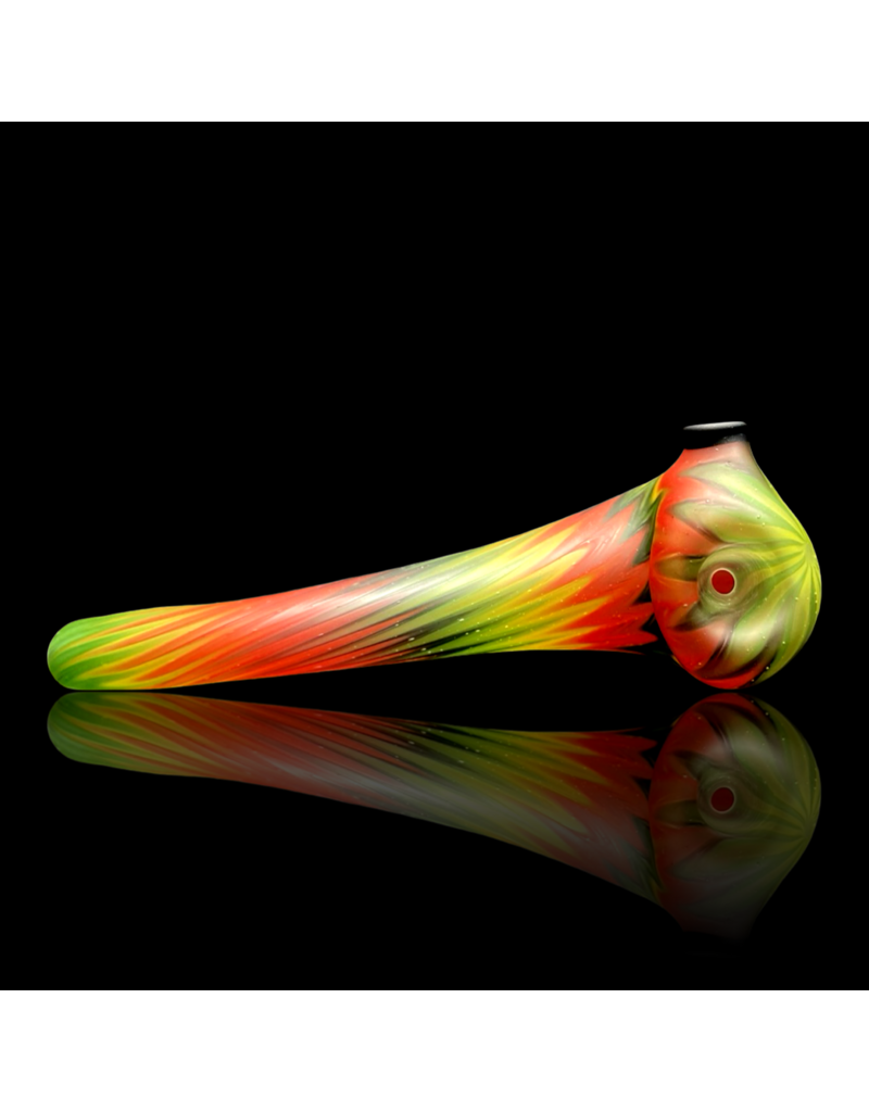 Witch DR Forest Green, Canary, Cherry & Glaxay Chevron Frodo Engelmann Glass