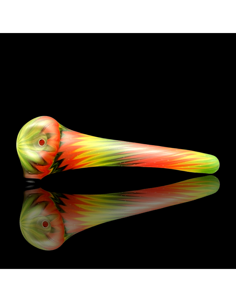 Witch DR Forest Green, Canary, Cherry & Glaxay Chevron Frodo Engelmann Glass