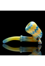 Witch DR Blue Spruce & Butterscotch Chevron Sherlock Engelmann Glass