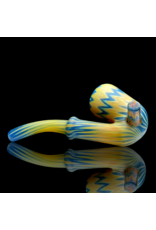 Witch DR Blue Spruce & Butterscotch Chevron Sherlock Engelmann Glass