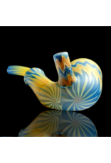 Witch DR Blue Spruce & Butterscotch Chevron Sherlock Engelmann Glass