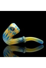 Witch DR Blue Spruce & Butterscotch Chevron Sherlock Engelmann Glass