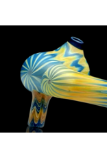 Witch DR Blue Spruce & Butterscotch Chevron Sherlock Engelmann Glass