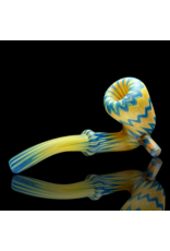 Witch DR Blue Spruce & Butterscotch Chevron Sherlock Engelmann Glass