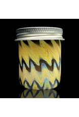 Witch DR Butterscotch & Galaxy Chevron Threaded Jar Engelmann Glass
