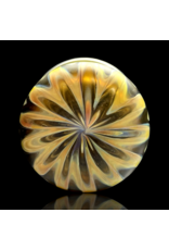 Witch DR Butterscotch & Galaxy Chevron Threaded Jar Engelmann Glass