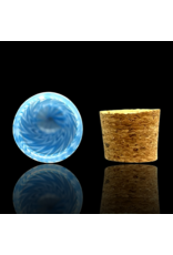 Witch DR Blue Spruce & Star White Chevron Doob Tube Engelmann Glass