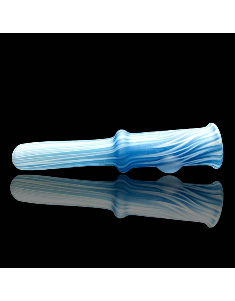 Witch DR Blue Spruce & Star White Chevron Chillum Engelmann Glass