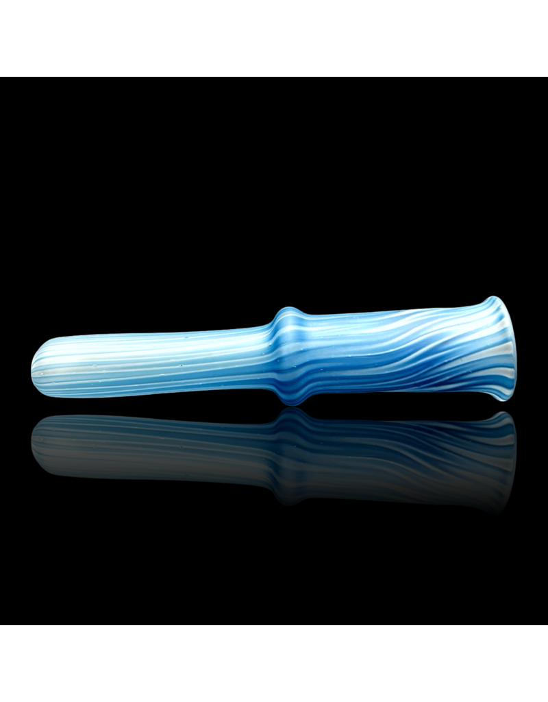 Witch DR Blue Spruce & Star White Chevron Chillum Engelmann Glass