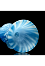 Witch DR Blue Spruce & Star White Chevron Chillum Engelmann Glass