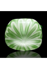 Witch DR Forest Green & Star White Chevron Sag Pipe Engelmann Glass