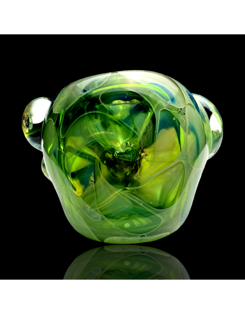 Koy Glass Emerald Green Princess Pipe Koy Glass
