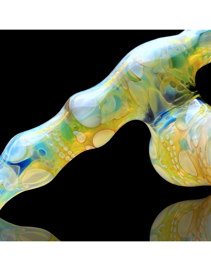 Snodgrass Family Glass SFG25 Jon G Silver Fume Skull Sidebowl