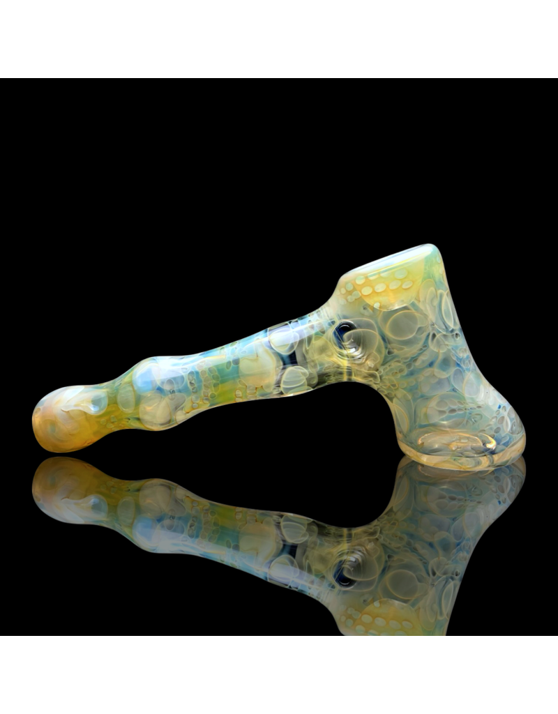 Snodgrass Family Glass SFG25 Jon G Silver Fume Skull Hammer